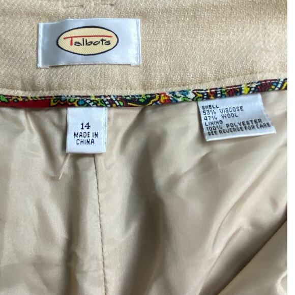 Vintage Tan Woolblend Pants Size 14 - Picture 6 of 6